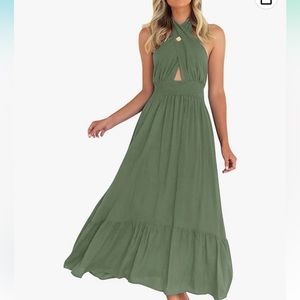 Backless midi dress, size small.